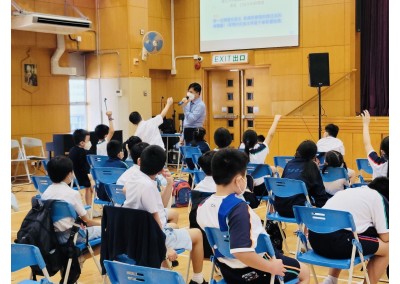 與「東涌天主教學校（小學部)」合辦 「領袖生朋輩調解基礎培訓講座」 ( 2022年7月11日 )